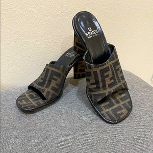 Fendi Zucca Mules
